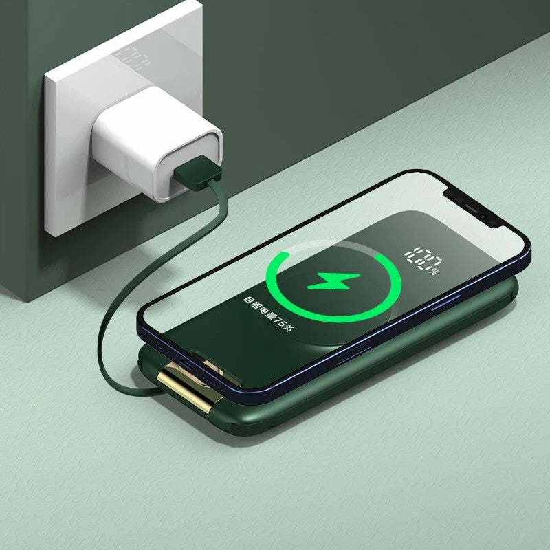 CYKE P2 10000mAh Portable Phone Stand Charger Phone Power Bank with Charging Cable CYKE P2 10000mAh Portable Phone Stand Charger Phone Power Bank with Charging Cable